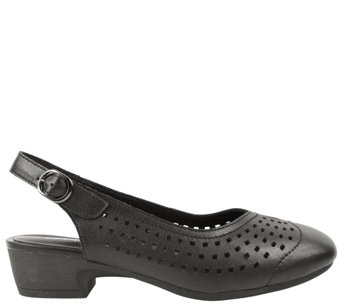 Sandale casual, dama, PASS COLLECTION, X460018A negru, piele naturala